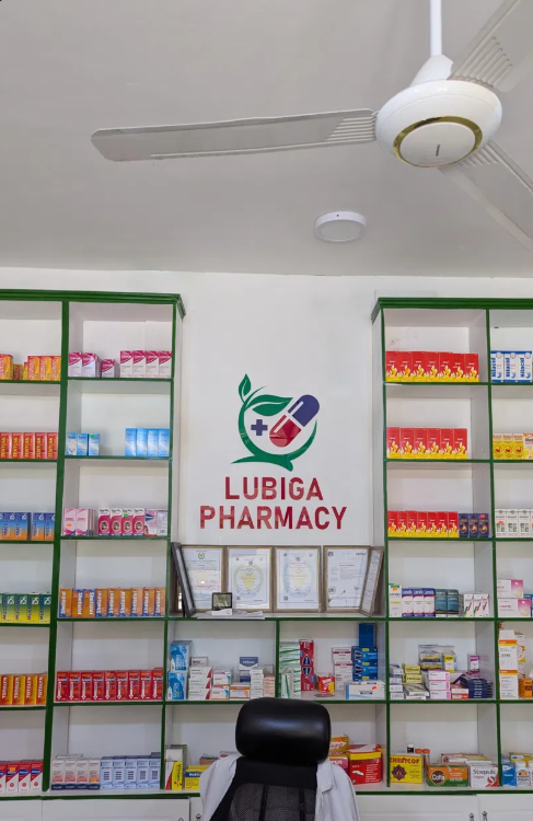 Inside Lubiga Pharmacy